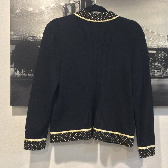 St. John by Marie Gray zipper jacket with gold detail - Picture 4 of 10